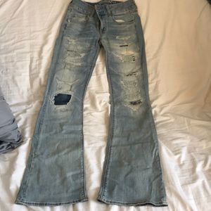 American eagle mid-rise flare jeans